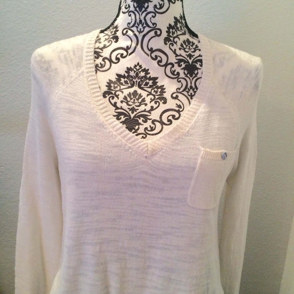 Anthropologie Moth Checked Hem Oversized Pullover Sweater Shirt - Picture 2 of 6